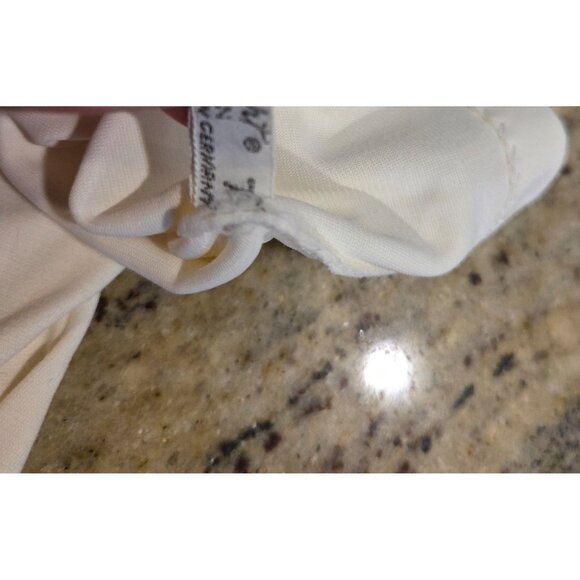 Vintage Womens Size M white Nylon Formal 22" Long Opera Gloves *missing buttons* - Picture 12 of 16